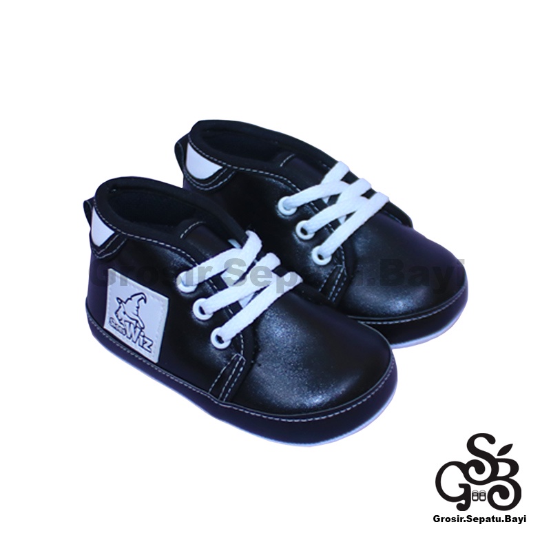 sepatu bayi baby shoes prewalker laki laki perempuan umur 2 - 12 bulan model casual WIZZ polos ringan &amp; fleksibel