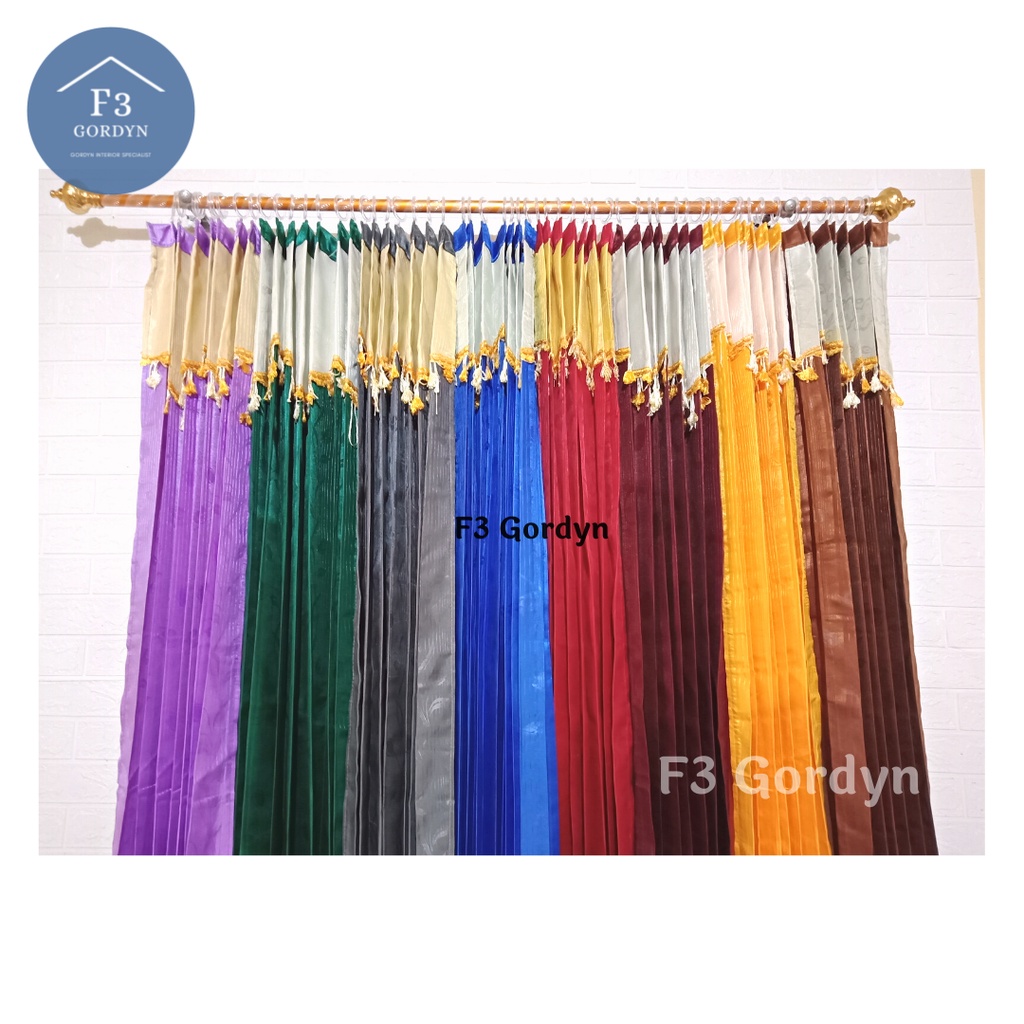 [Free Kawat] Gorden Plisket Poni Tempel Jaguard  / gordyn manohara lipat hordeng full press lokal pi