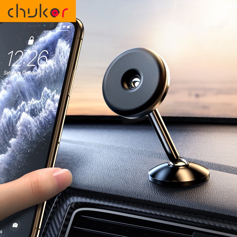 Stand Holder Hp Magnetik Bahan Aluminum Alloy Bisa Berputar 360 Untuk Dashboard Mobil