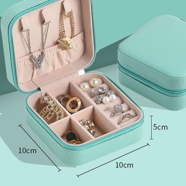 Kotak Perhiasan Box Tempat Penyimpan Cincin  Gelang Anting-Anting Kalung Jewerly Box Case Aksesoris Serbaguna