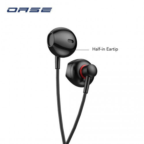 OASE Earphone DE-W2 Suara HD Audio, Anti Slip Design Kualitas Bagus Packing Exclusive Bahan