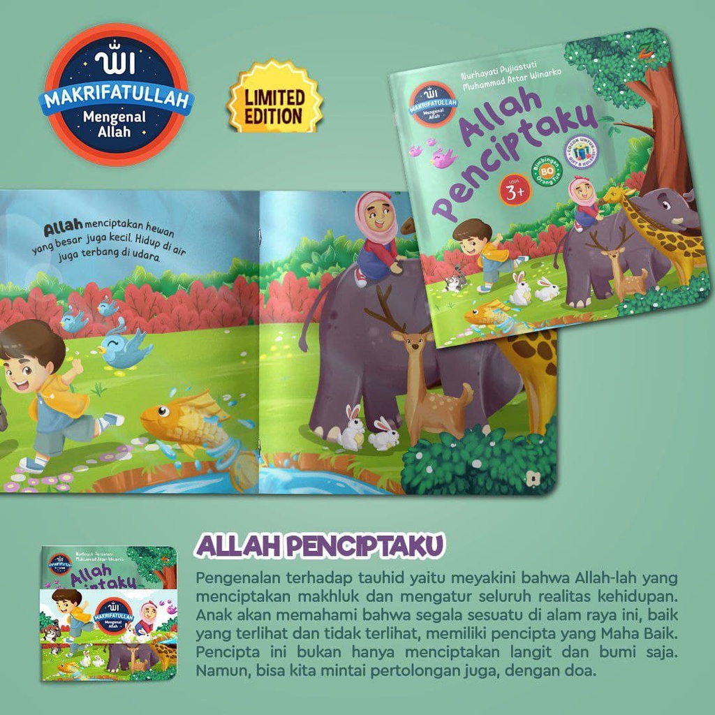 Buku Anak : Makrifatullah (Mengenal Allah) 1 Set 5 Buku