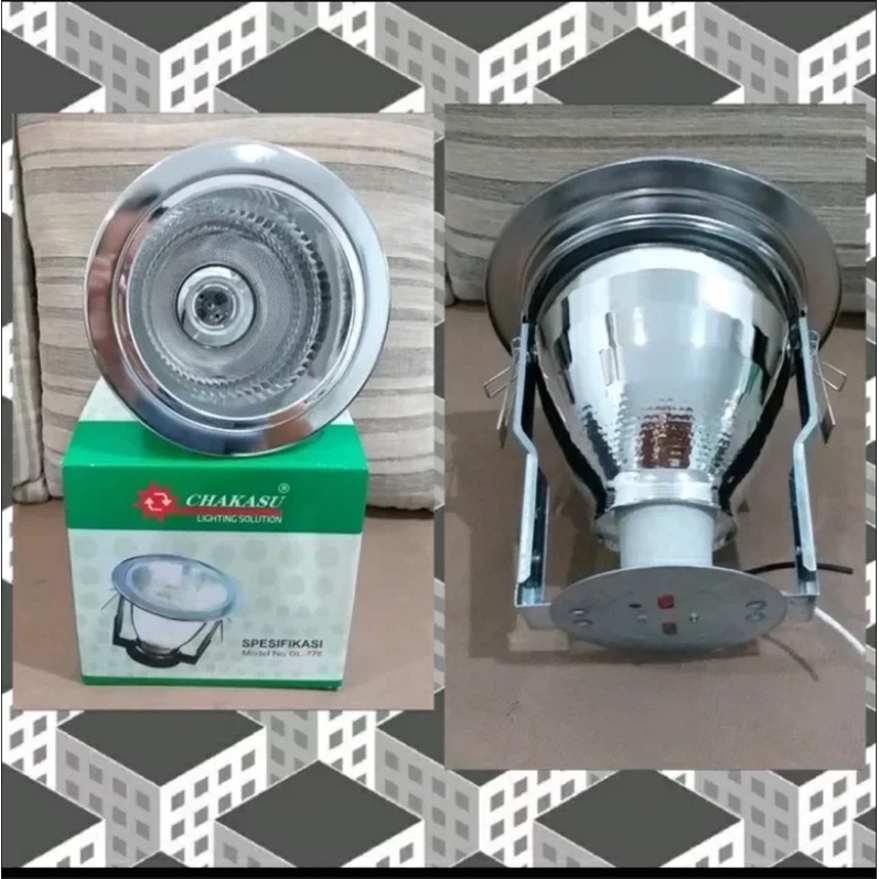 downlight plafon 5 inch fiting e27