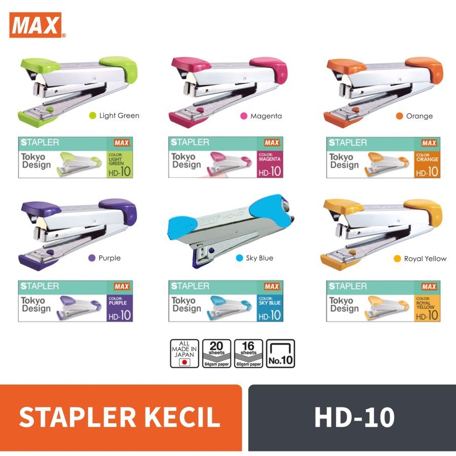 

Stapler Staples Max HD-10 ORIGINAL