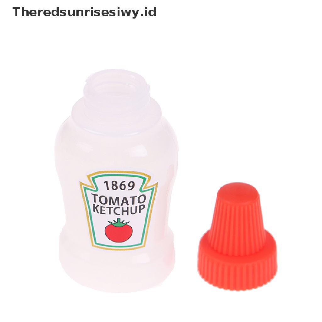 # Alat Rumah Tangga # 2pcs / set Botol Minyak Salad / Bento Mini 25ML Bentuk Tomat