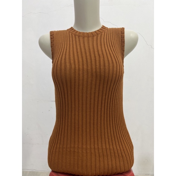 Olivia Tanktop Rajut Wanita - Baju Rajut Knit Singlet Wanita Korean