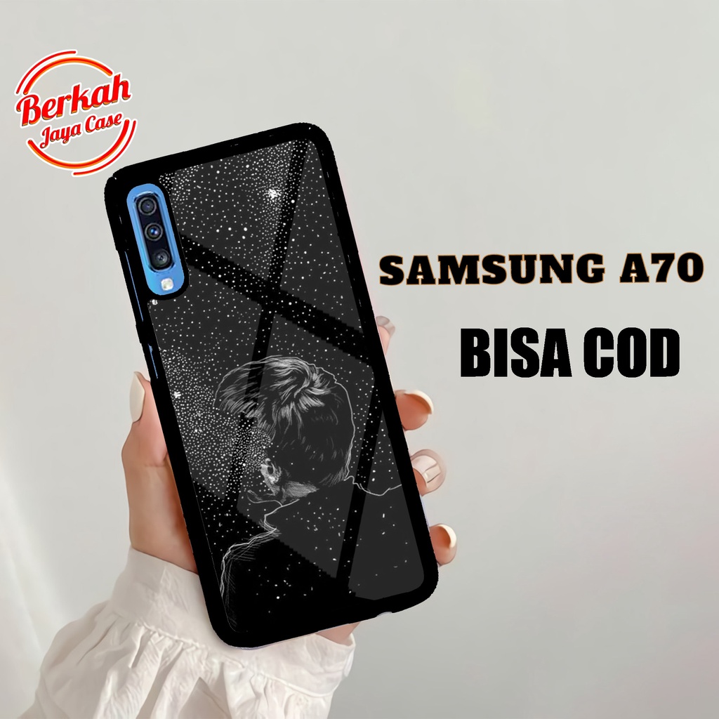 Case SAMSUNG A70 Casing SAMSUNG A70 case COUPLE BLACK Case hp kondom hp case aesthetic case anime ca