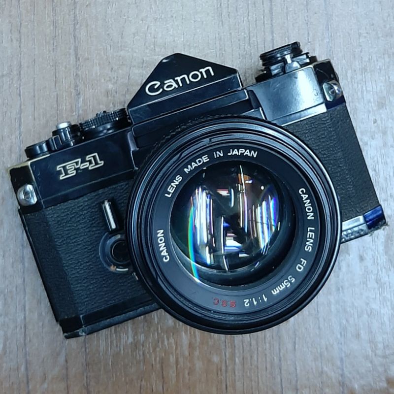 Kamera Analog Canon F1 With Lens FD 55mm F1.2 SSC