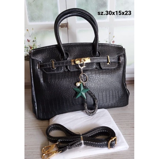 Tas Wanita import Kode 3369 HE Top Handle Bag Leather Croco