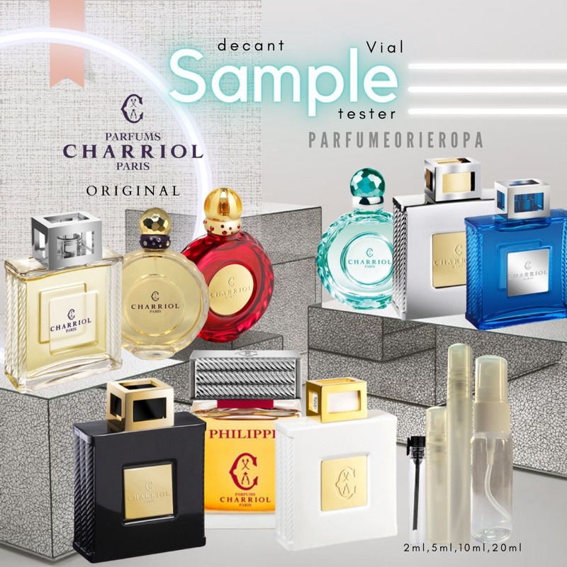 Parfum Pria Wanita Charriol Original Sample decant vial tester parfume tahan lama minyak wangi cewek
