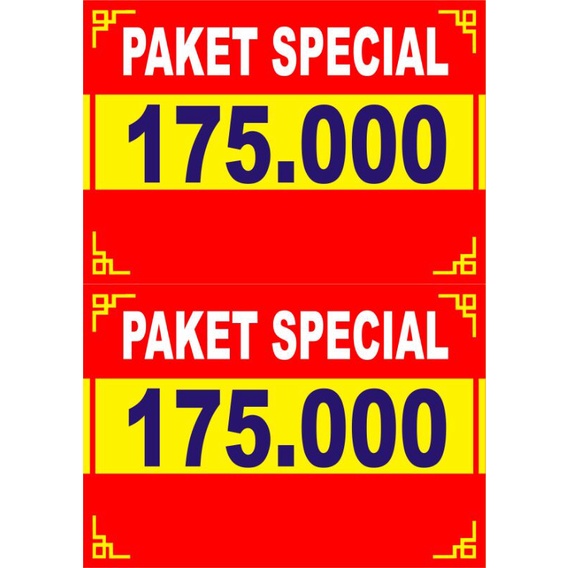 

PAKET SPECIAL / KERTAS TULISAN LAMINATING / KERTAS HARGA BANDROL / NAMETAG HARGA JUALAN / KERTAS OBRAL HARGA JUALAN