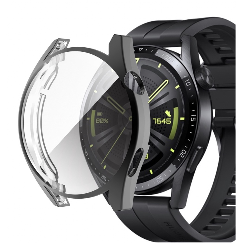 Silikon Case Huawei Watch GT3 GT 3 46mm - Soft Cover Full Screen Lentur