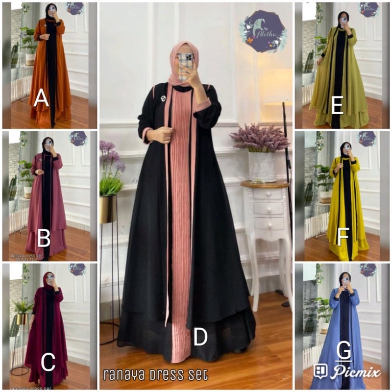 Ranaya dress set longcardi