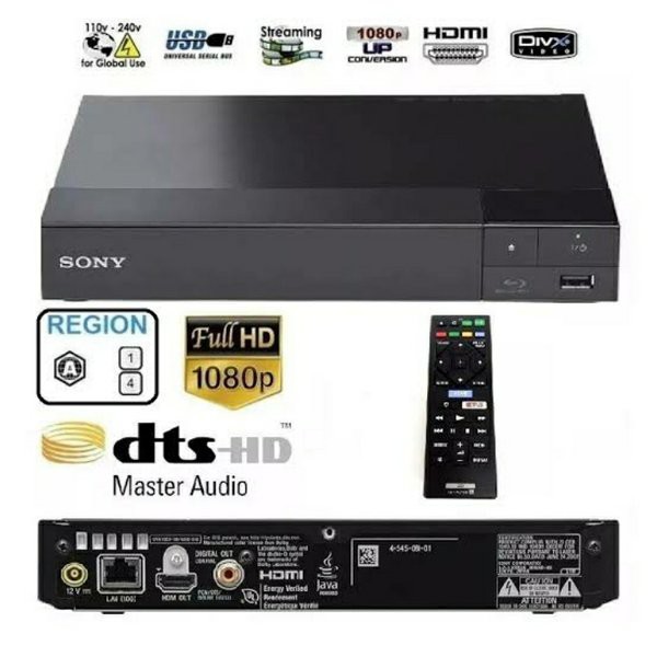 SONY BDP-S1500 DVD BLU-RAY PLAYER FULL HD 1080p