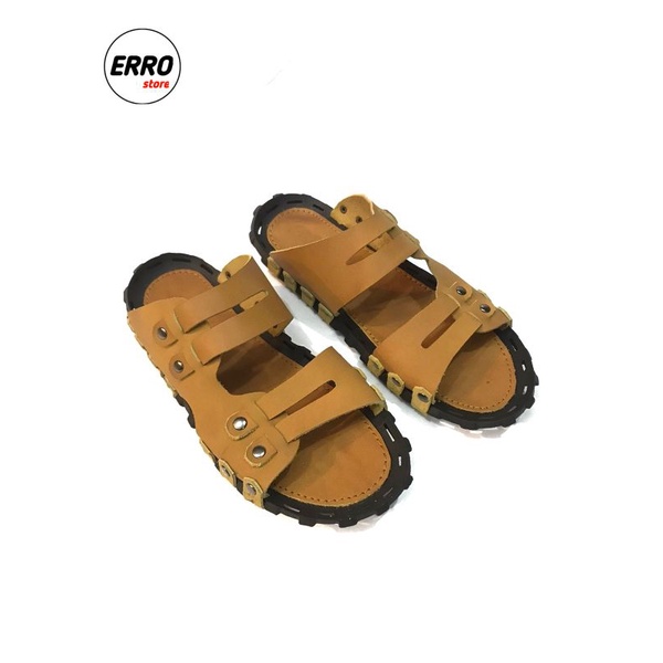 Sendal kulit pria original produk Bandung, sandal pria, sendal kulit