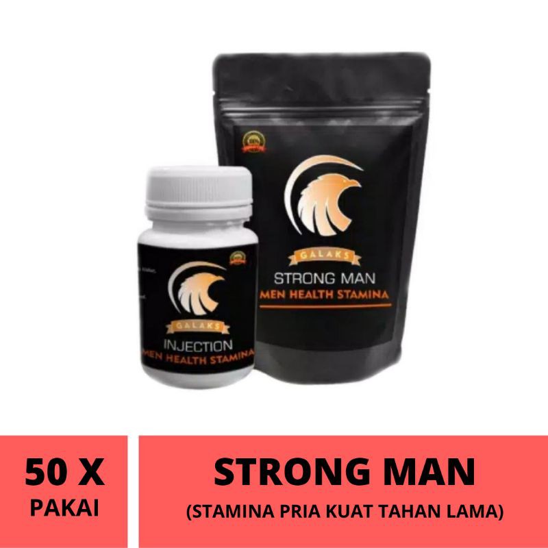 Bisa COD - Galaks Strong Man untuk Membantu Stamina Pria - Paket 50 X pakai - Best Seller