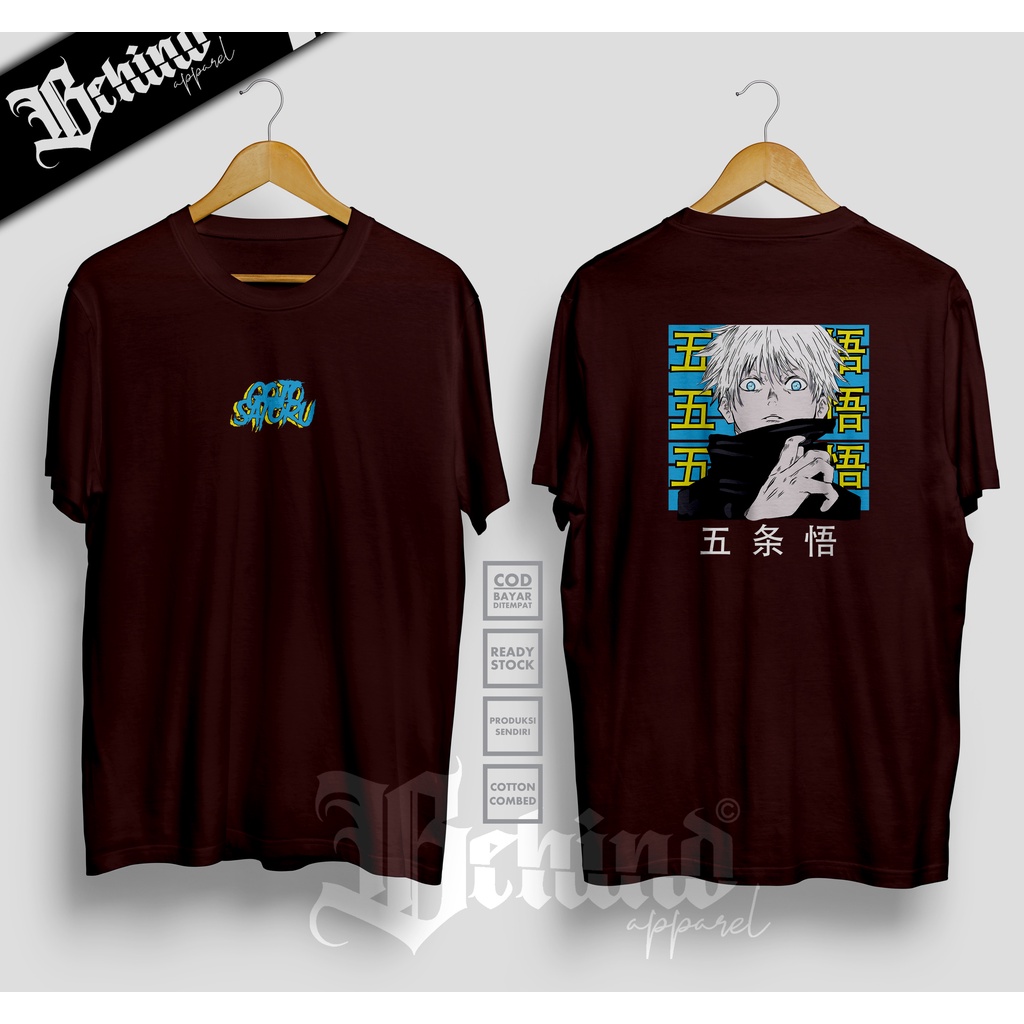 Jual Kaos Gojo Satoru Jujutsu Kaisen Gojou Sensei BAJU JEPANG ANIME ...