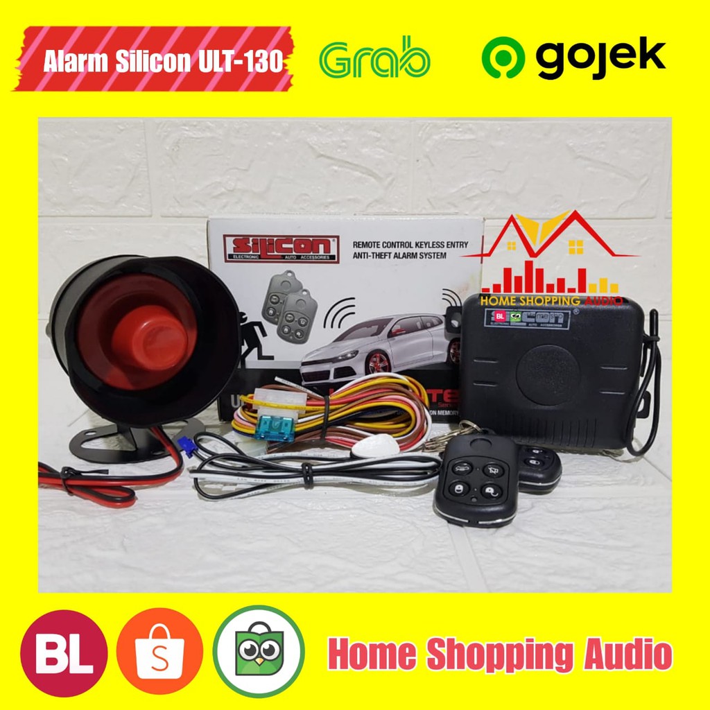 ALARM MOBIL UNIVERSAL SILICON ULT - 130 PREMIUM Alarm Mobil Murah Alarm SIlicon ULT 130 Original Man