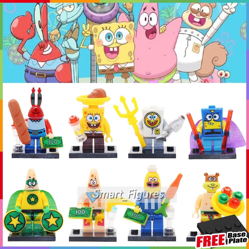 Mainan Action Figure Mini Karakter SpongeBob SquarePants Untuk Hadiah