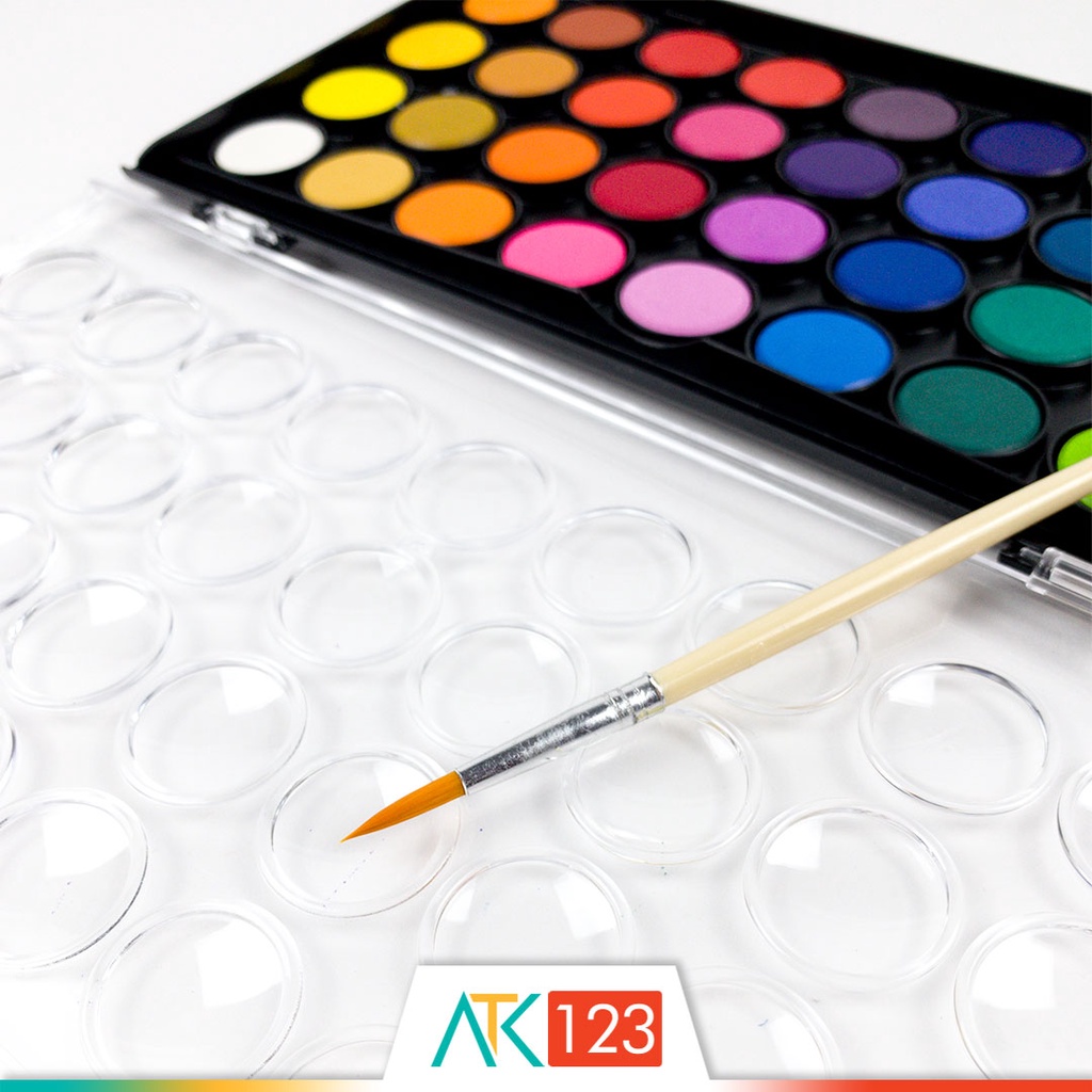 

RK Cat Air Padat / Cake / Blocks / Solid Watercolor Set 36 Warna / Colors Joyko WC-3-36