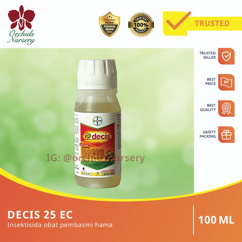 Insektisida DECIS , Pembasmi hama, Ulat Kutu Putih ( ASLI ) - 100 ML