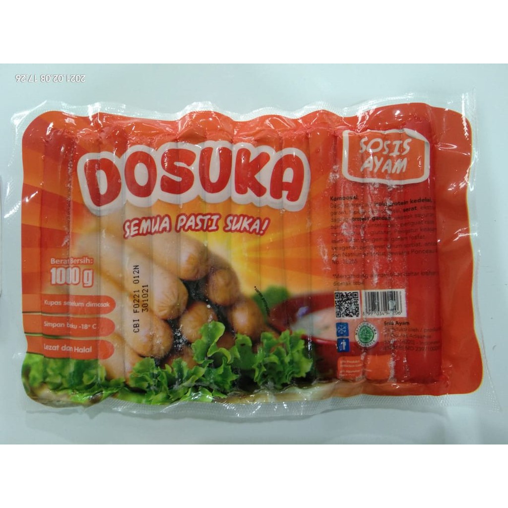 Jual Sosis Ayam Dosuka 1 Kg Shopee Indonesia