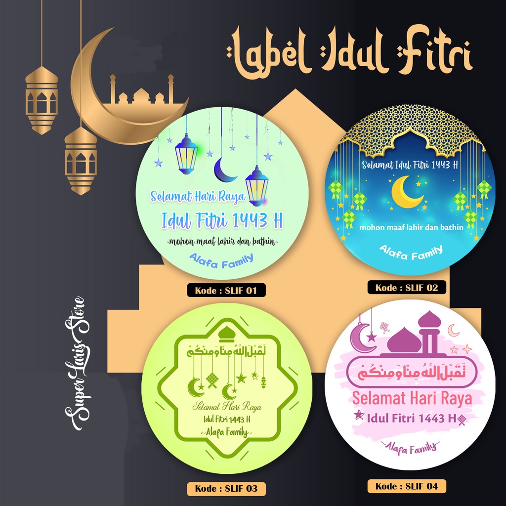 

SuperLarisStore Label Idul Fitri 01-04 / Stiker Hampers Lebaran