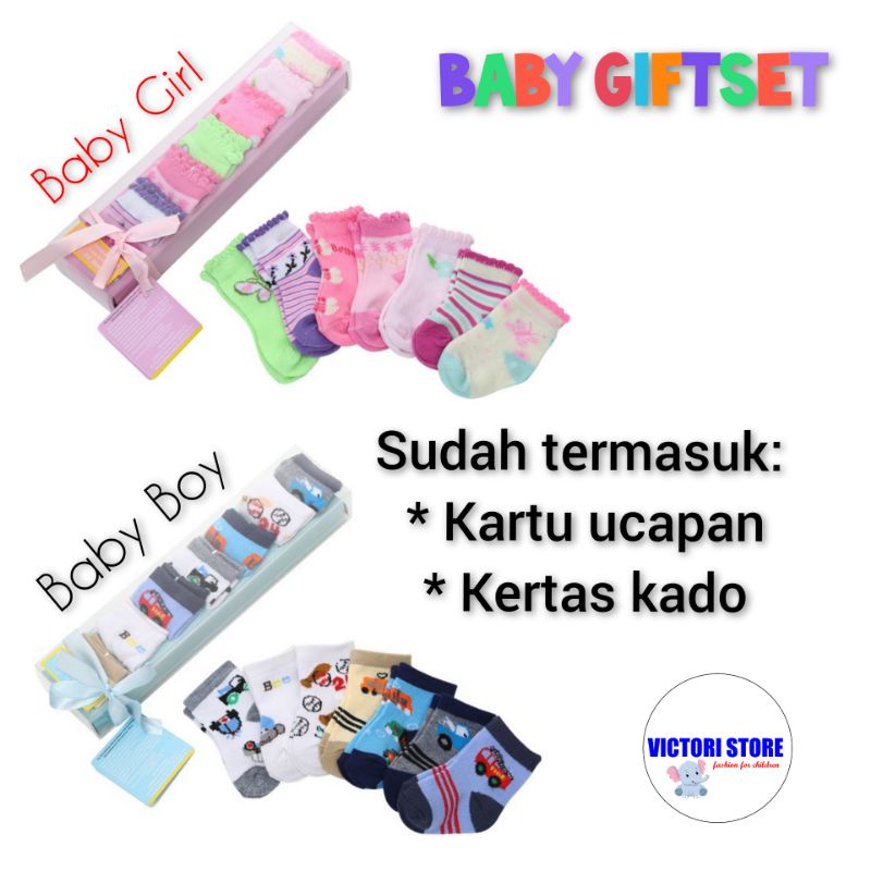 Kaos Kaki Bayi New born Hadiah Baby Gift Set