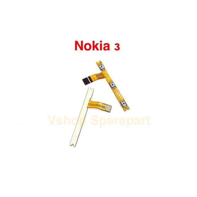 Flexibel Flexible On Off Volume Nokia 3 TA1020 TA1028 TA1032 TA1038