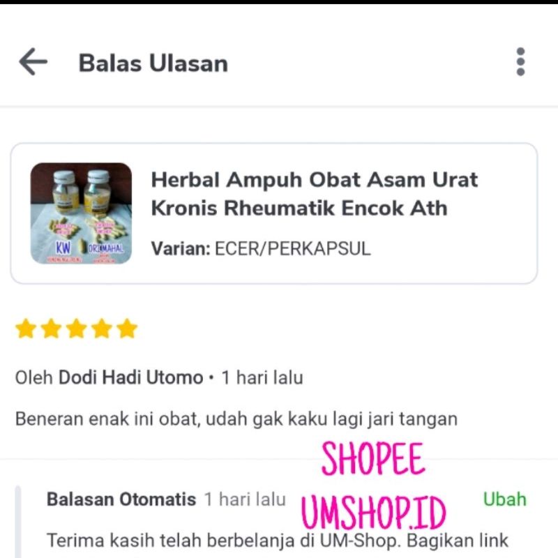 Ath Thibbun Nabawi Super Ampuh Obat Asam Urat