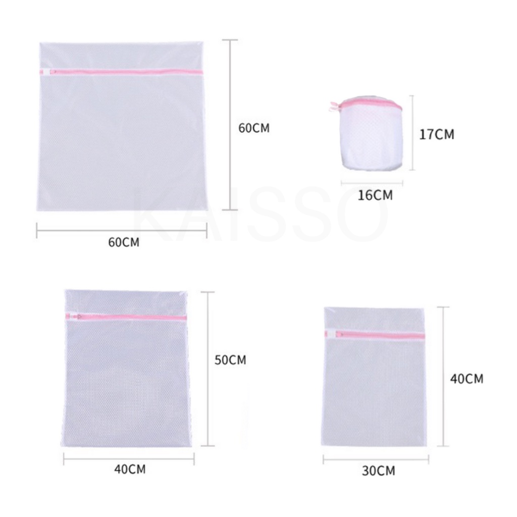 KAISSO - KANTONG TAS LAUNDRY JARING RESLETING / LAUNDY BAG NET JARING ZIPPER / LAUNDRY BAG BRA