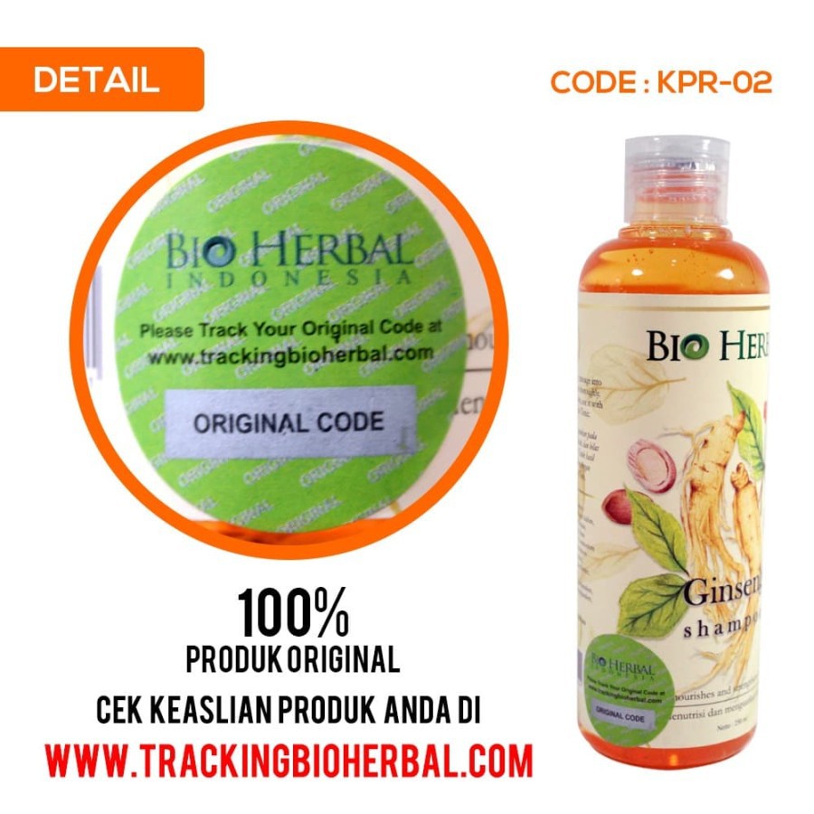 ✨ AKU MURAH ✨Paket Bio Herbal Ginseng Shampoo &amp; Hair Tonic BPOM