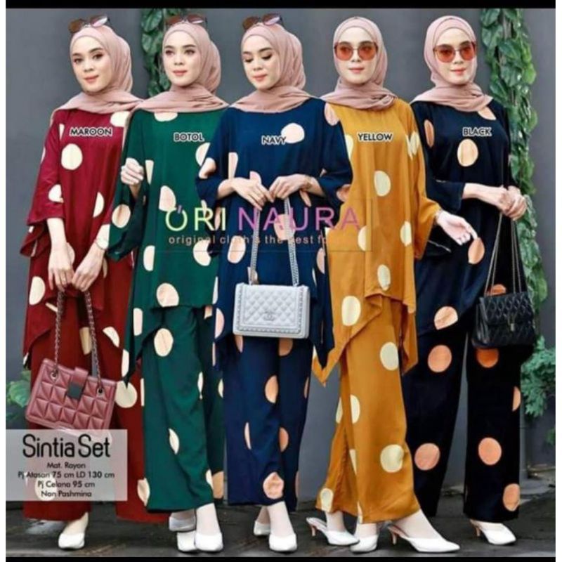 SETELAN WANITA SINTIA SET ORI NAURA