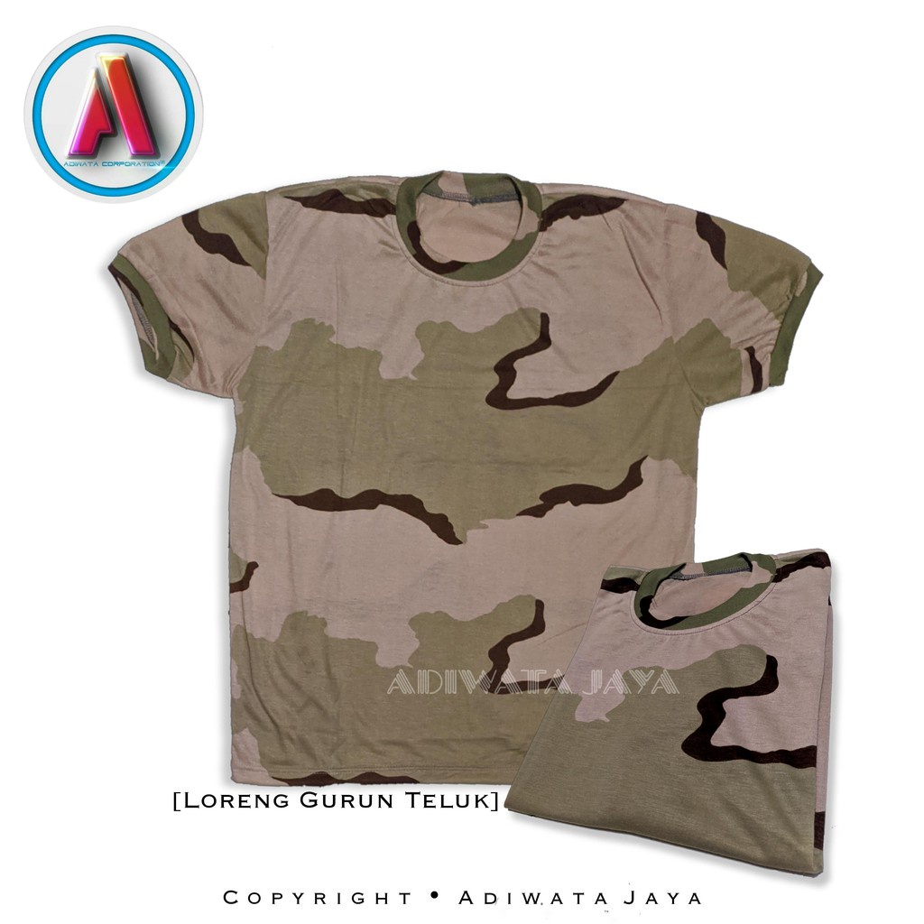 BAJU KAOS LORENG GURUN TELUK Lengan Tangan Pendek