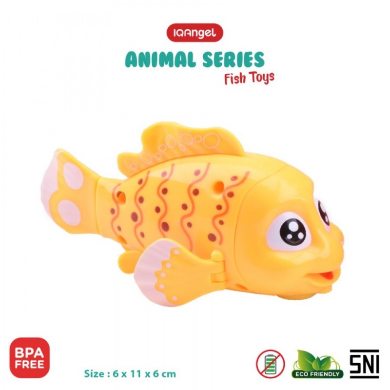 IQ Angel Animal Series Mainan Motorik Anak - Fish / Ikan - Random