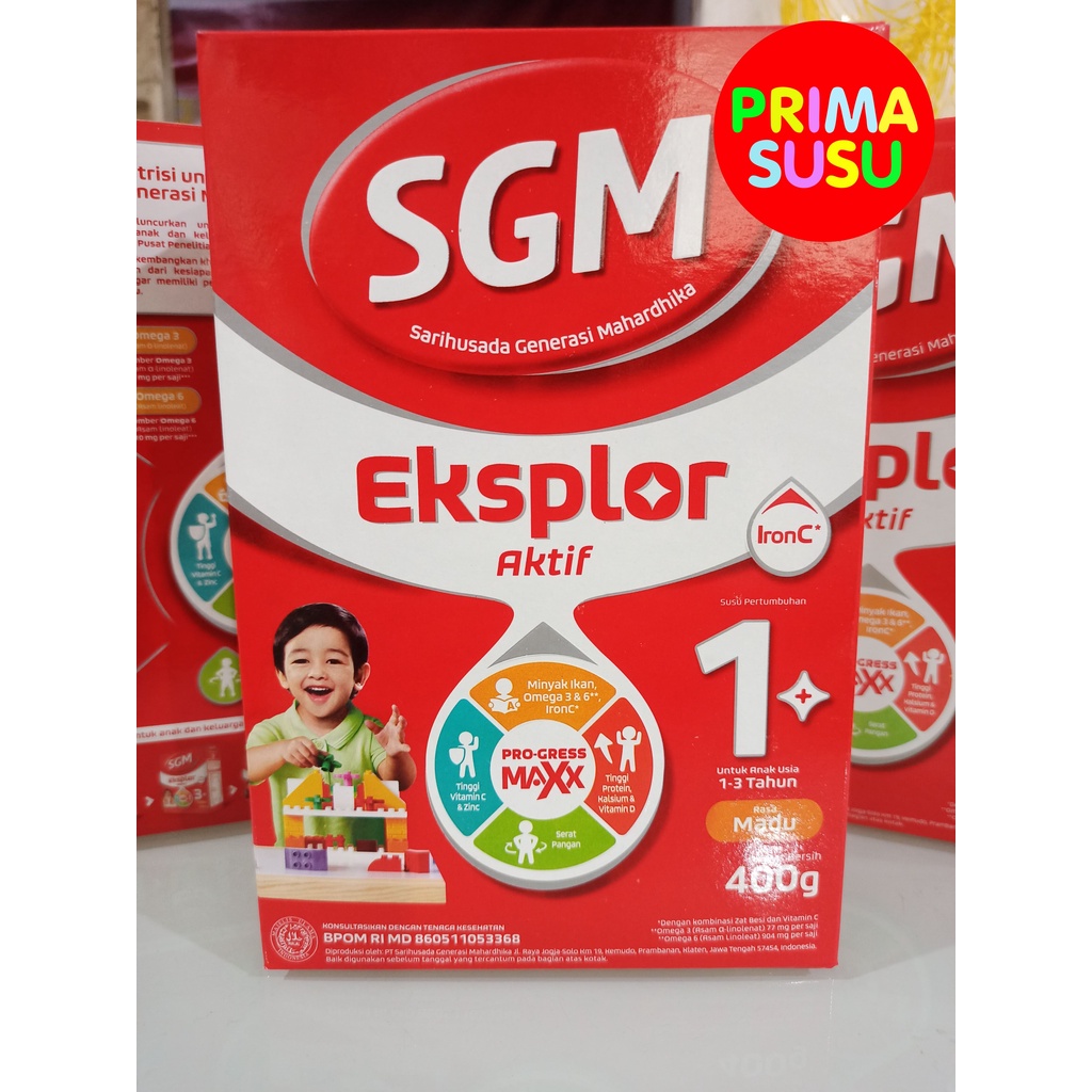 SGM Eksplor 1+ 400 Gr, Madu, Vanila