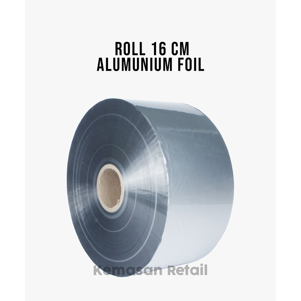 Aluminium Foil Roll 16cm x 1000m (80Micron) - Roll Plastik Kemasan - Kemasan Jaya Gemilang