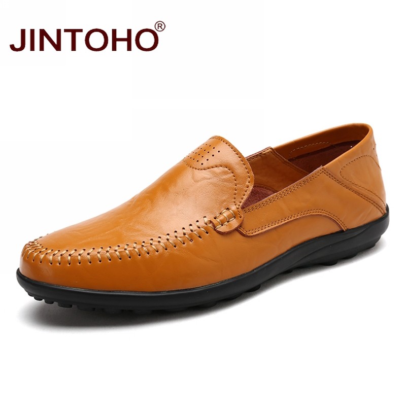 slip on leather men