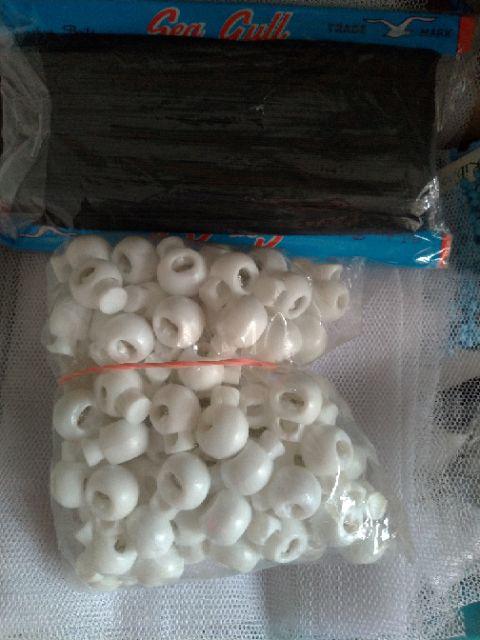 Stopper Bulat 17 Mm Plastik Putih