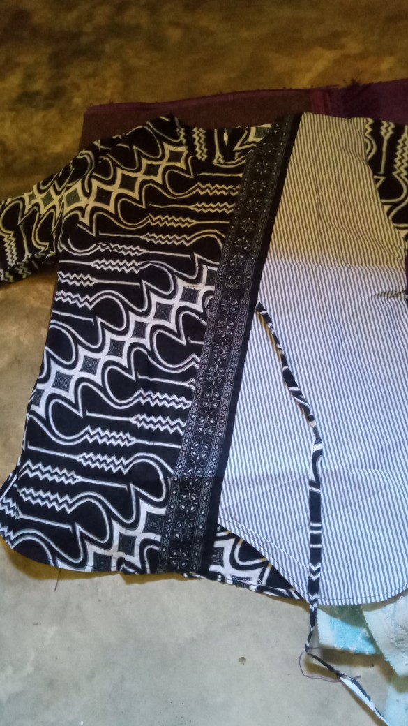 Tey-17 Batik Wanita Asj Sa Hrb026 Kenongo Kemeja Tosca Pendek