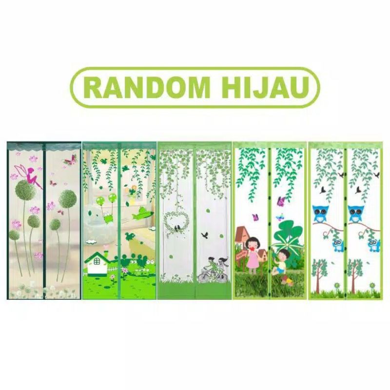 Medan Termurah (Sudah termasuk paku payung) Good quality Tirai Cantik Tirai Magnet anti nyamuk