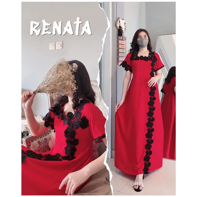 Daster Arab FAIRUZ RENATA Long Dress Rayon Super Busui nyaman