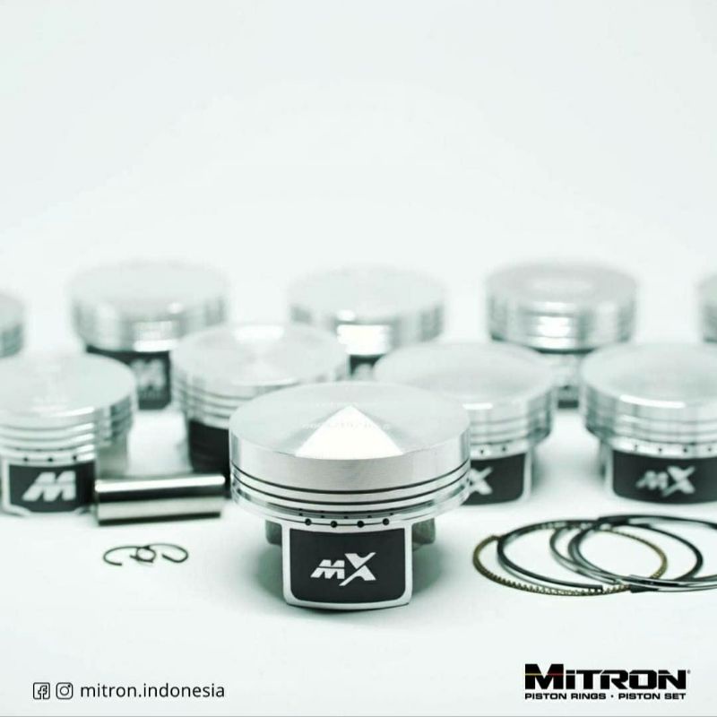 Piston Mitron X Pin14 57 58 59 60 61 62 63 64 Pin 13 51 53 54 54.5 55 55.25 piston mentah / bahan Pe