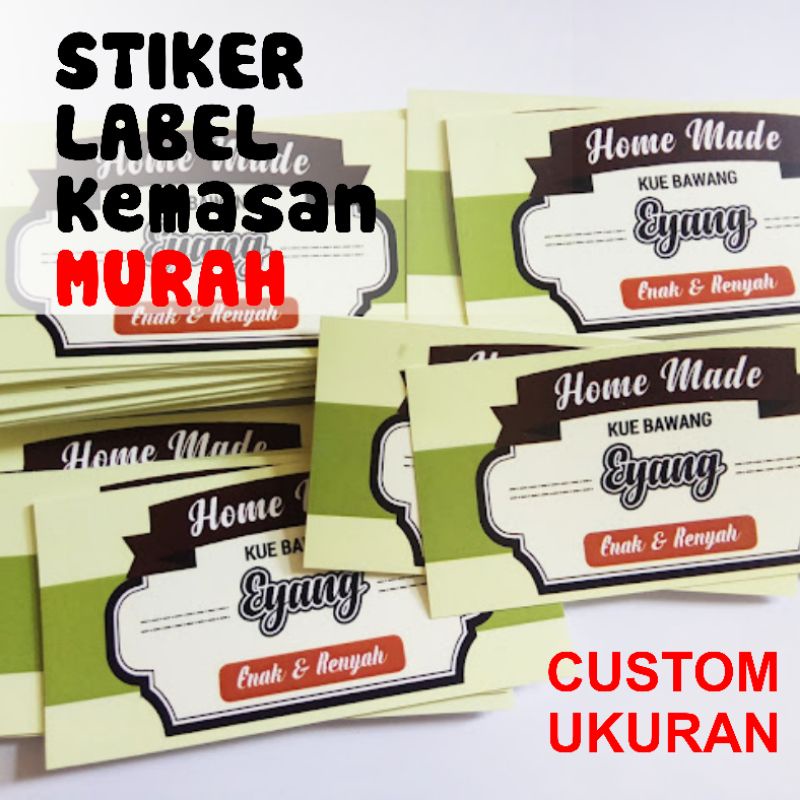 

CETAK STIKER LABEL KEMASAN MURAH MERIAH/CETAK LABEL PRODUK