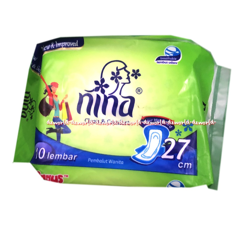 NIna Clean &amp; Comfort 10lembar 27cm Pembalut Wanita Ninna Bagus