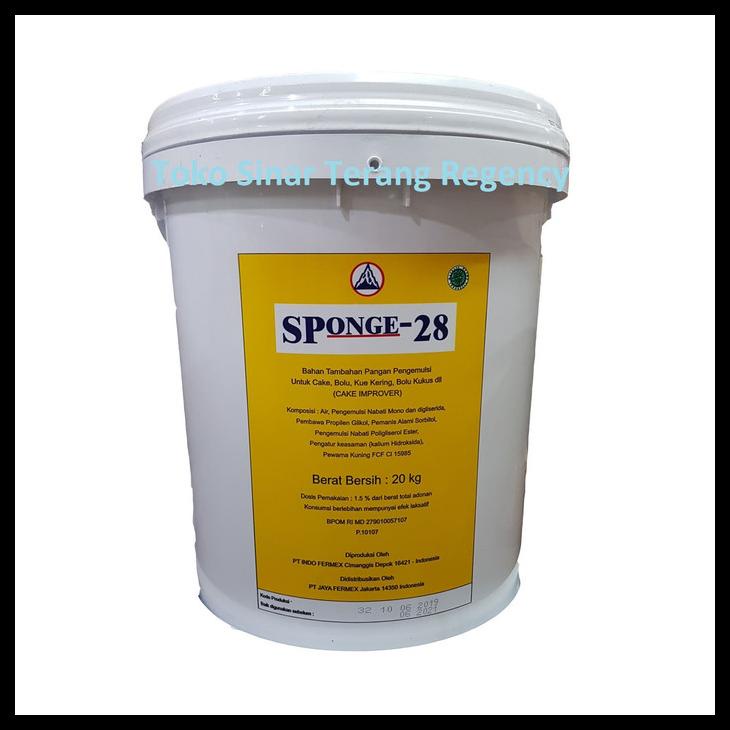 

SP / SPONGE 28 1 KG PENGEMBANG / PELEMBUT KUE GROSIR PAIL / EMBER KODE 289