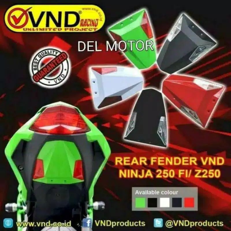 Undertail Fender VND Original Ready R15 V3,R15 V2,Cb150r Led,Gsx,Xabre,R25,Ninja 250 Fi Dan Motor Lain Nya