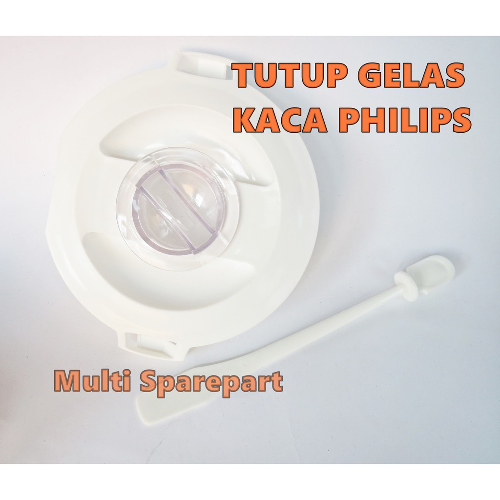 Tutup + Sendok gelas Blender Philips Baru kaca / beling HR 2115 HR 2116 HR 2071 2061