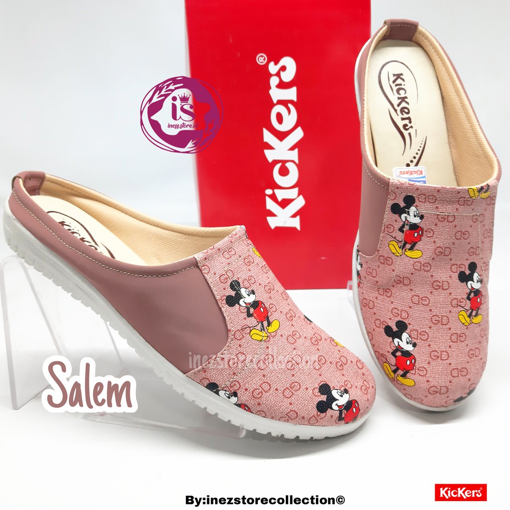 SENDAL WANITA SLOP TERBARU KICKERS KODE FL.MICKEY MURAH