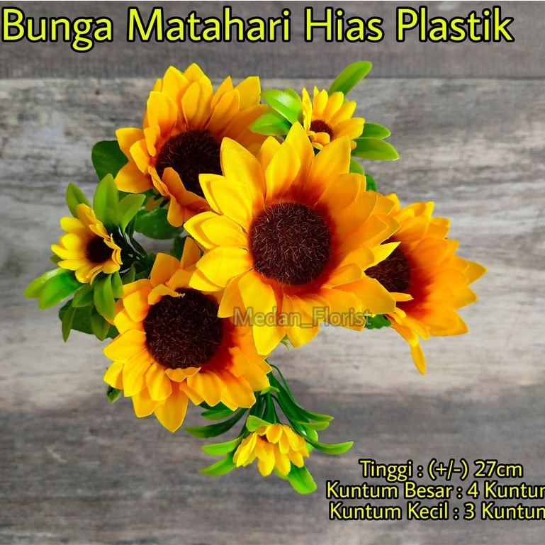 Bunga Hias Bunga Plastik Plastik Matahari 1254